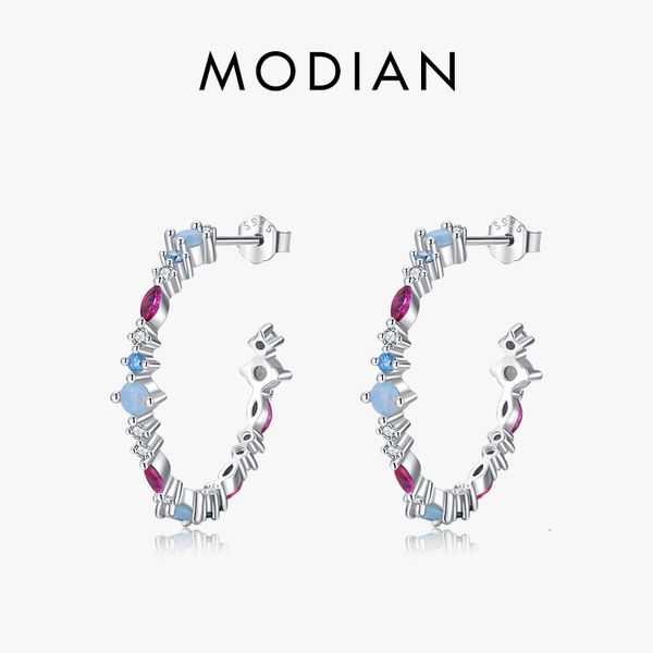 charm modian 925 sterling silver rainbow color zirconia stud earrings for women ear studs wedding gift fine jewelry 230313, Golden
charm modian 925 sterling silver rainbow color zirconia stud earrings for women ear studs wedding gift fine jewelry 230313, Golden