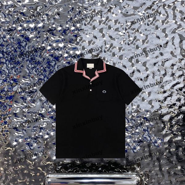 xinxinbuy men designer tee t shirt 23ss collar ribbon letter print short sleeve cotton women black white blue green red s-2xl, Black;brown
xinxinbuy men designer tee t shirt 23ss collar ribbon letter print short sleeve cotton women black white blue green red s-2xl, Black;brown