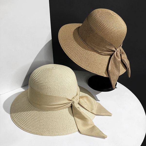 new raffia straw hat outdoor sunscreen caps casquette summer bow cap beach sun hats for women wholesale, Blue;gray
new raffia straw hat outdoor sunscreen caps casquette summer bow cap beach sun hats for women wholesale, Blue;gray