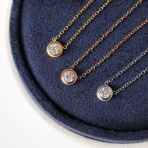 classic brand elegant 18 k gold color zirconia pendant necklace choker for female fashion stainless steel woman gift washable, Silver
classic brand elegant 18 k gold color zirconia pendant necklace choker for female fashion stainless steel woman gift washable, Silver