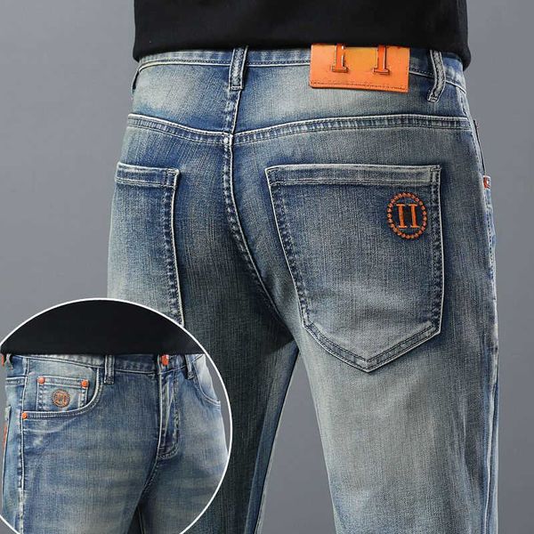 men's jeans designer straight pants burb embroidery casual trousers washed fashion jeans zipper access control denims fashion cropped p, Blue
men's jeans designer straight pants burb embroidery casual trousers washed fashion jeans zipper access control denims fashion cropped p, Blue