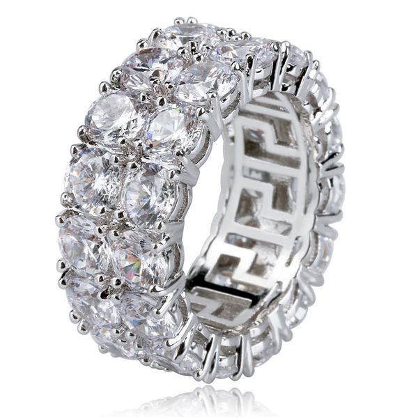 hip hop iced out copper gold silver color plated micro pave cz stone 2 row round ring men women charm jewelry213p
hip hop iced out copper gold silver color plated micro pave cz stone 2 row round ring men women charm jewelry213p
