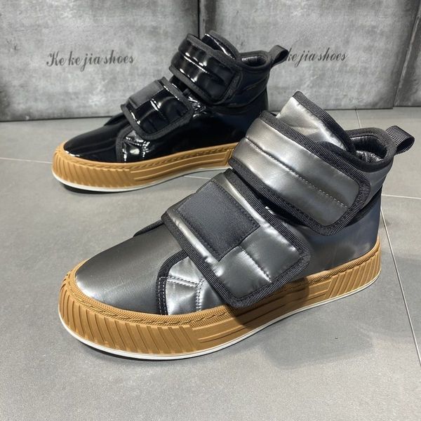 high sneakers men winter plush snow boots fashion casual microfiber leather down upper height increased flat platform shoes, Red;white
high sneakers men winter plush snow boots fashion casual microfiber leather down upper height increased flat platform shoes, Red;white