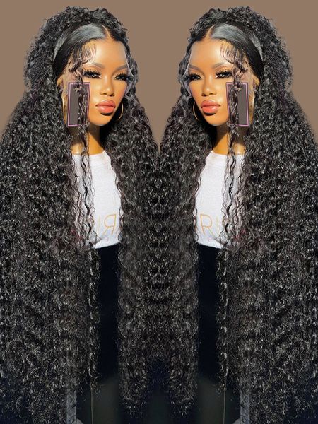 human chignons deep wave hd lace frontal wig transparent 13x4 13x6 front hair wigs for women preplucked water curly 230314, Black
human chignons deep wave hd lace frontal wig transparent 13x4 13x6 front hair wigs for women preplucked water curly 230314, Black