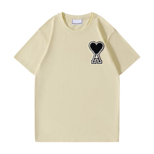 designer womens men's t-shirts amis short sleeve fashion brand round neck casual tshirt men women summer clothing tees, White;black
designer womens men's t-shirts amis short sleeve fashion brand round neck casual tshirt men women summer clothing tees, White;black