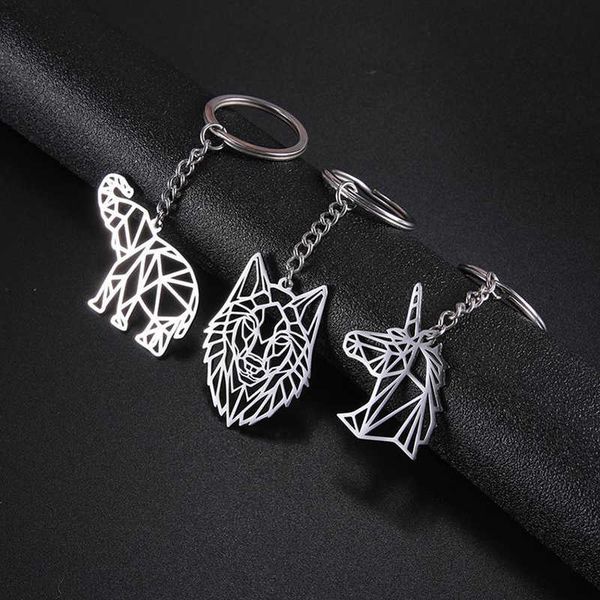 keychains teamer stainless steel keychain animal keyring fox wolf dog tiger unicorn charm jewelry accessories key chain moer's day gift, Silver
keychains teamer stainless steel keychain animal keyring fox wolf dog tiger unicorn charm jewelry accessories key chain moer's day gift, Silver