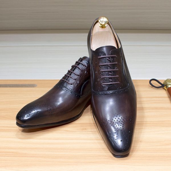 luxury classic lace up oxford comfortable mens dress shoes genuine leather handmade formal office business wedding shoes for men, Black;white
luxury classic lace up oxford comfortable mens dress shoes genuine leather handmade formal office business wedding shoes for men, Black;white