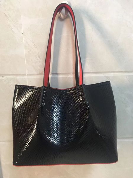 fashion bag cabata designer totes rivet genuine leather redsbottom handbag composite handbags famous purse shopping bags black white purse f
fashion bag cabata designer totes rivet genuine leather redsbottom handbag composite handbags famous purse shopping bags black white purse f