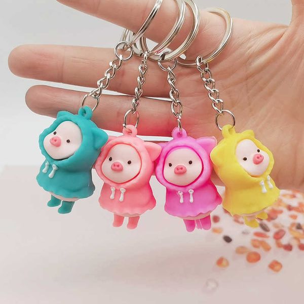 keychains cute cartoon raincoat piggy doll keychain holding milk pig key ring school bag ba charm car key pendant key chain gift l230314, Silver
keychains cute cartoon raincoat piggy doll keychain holding milk pig key ring school bag ba charm car key pendant key chain gift l230314, Silver