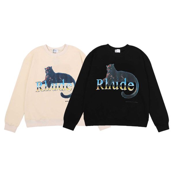 l5gv men's and women's high street hoodies sweatshirt fashion brand rhude xiaozhong meichao panther print hip-hop lovers' rou, Black
l5gv men's and women's high street hoodies sweatshirt fashion brand rhude xiaozhong meichao panther print hip-hop lovers' rou, Black