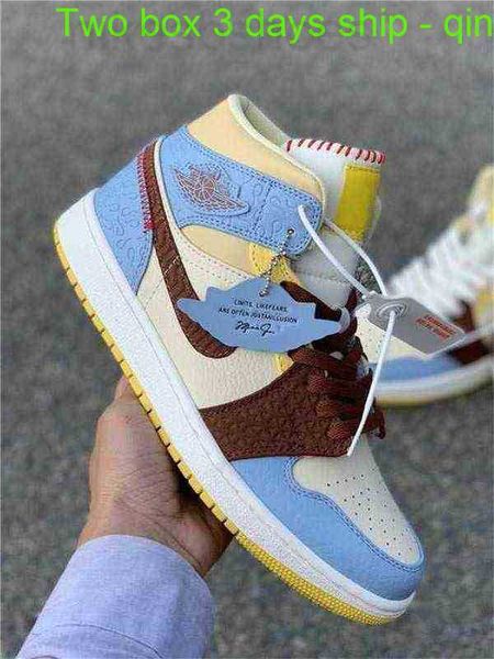 with 2 box 3 days ship basketball shoes authentic 1 mid se fearless maison chateau rouge retro pale vanilla cinnamon blue yellow men outdoor
with 2 box 3 days ship basketball shoes authentic 1 mid se fearless maison chateau rouge retro pale vanilla cinnamon blue yellow men outdoor