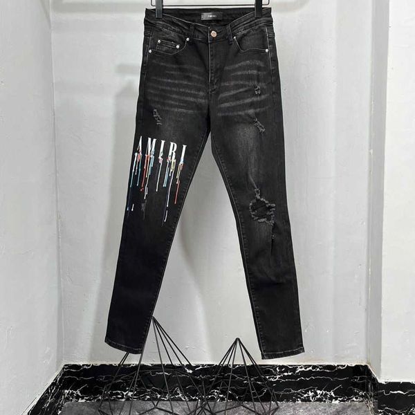 jeans mens am1r1 trousers pants mirri ripped fashion designer brand black letter slim fit men's high street hip hop leisure cool niche, Blue
jeans mens am1r1 trousers pants mirri ripped fashion designer brand black letter slim fit men's high street hip hop leisure cool niche, Blue