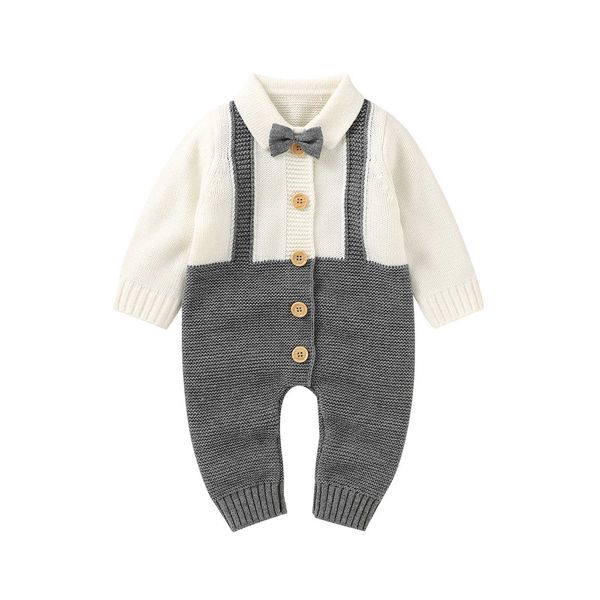rompers citgeett autumn infant baby boys casual knitted romper grey collar long sleeve button-down jumpsuit gentleman clothes l230314, Blue
rompers citgeett autumn infant baby boys casual knitted romper grey collar long sleeve button-down jumpsuit gentleman clothes l230314, Blue