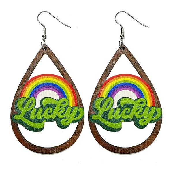 fashion wood green earriangs for women dangle, Silver