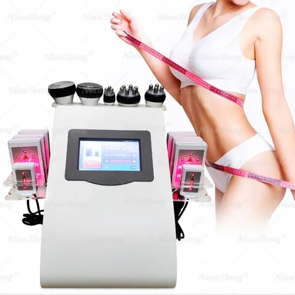 factory price wholesale oem odm 6 in 1 40k vacuum cavitation system radio frequency slimming beauty machine
factory price wholesale oem odm 6 in 1 40k vacuum cavitation system radio frequency slimming beauty machine