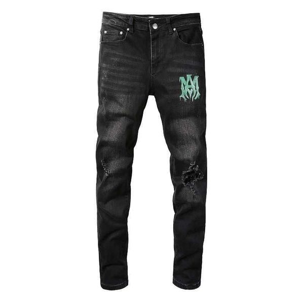 jeans mens am1r1 trousers pants mirri ripped fashion designer brand high street elastic black hole letter print slim fit men hip hop le 19db, Blue
jeans mens am1r1 trousers pants mirri ripped fashion designer brand high street elastic black hole letter print slim fit men hip hop le 19db, Blue