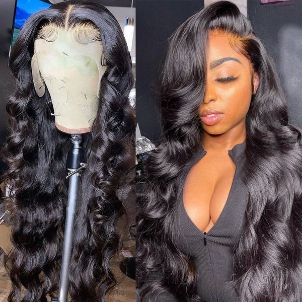 13x6 body wave lace front human hair wigs for women brazilian pre plucked wigs loose deep wave 360 lace frontal wig gluelessfact, Black
13x6 body wave lace front human hair wigs for women brazilian pre plucked wigs loose deep wave 360 lace frontal wig gluelessfact, Black