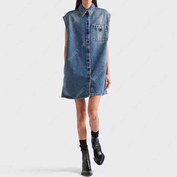 women dress fashion slim denim skirt 23ss summer classic triangle dresses with belt, Black;gray
women dress fashion slim denim skirt 23ss summer classic triangle dresses with belt, Black;gray
