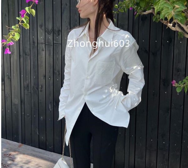 designer womens loose blouses shirts anagram fashion classic summer new paris t-shirt plus size casual long sleeve femme pocket letter embr, White
designer womens loose blouses shirts anagram fashion classic summer new paris t-shirt plus size casual long sleeve femme pocket letter embr, White