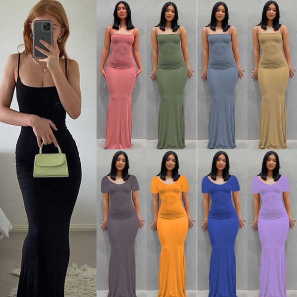 plus size 3xl designer womens maix dresses skims suspenders casual dress bodycon slim sling home female long skirts, Black;gray
plus size 3xl designer womens maix dresses skims suspenders casual dress bodycon slim sling home female long skirts, Black;gray