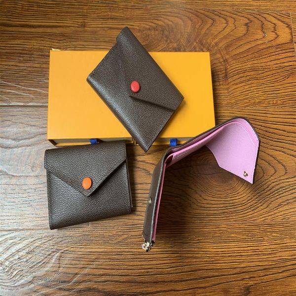 new women original box purses luxury real leather multicolor short wallet card holder classic zipper pocket designer w194r, Red;black 
new women original box purses luxury real leather multicolor short wallet card holder classic zipper pocket designer w194r, Red;black