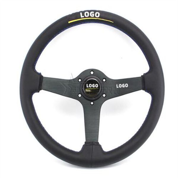 car refitted steering wheel 14 "350mm double-line aluminum alloy shallow concave racing leather steering wheel
car refitted steering wheel 14 "350mm double-line aluminum alloy shallow concave racing leather steering wheel