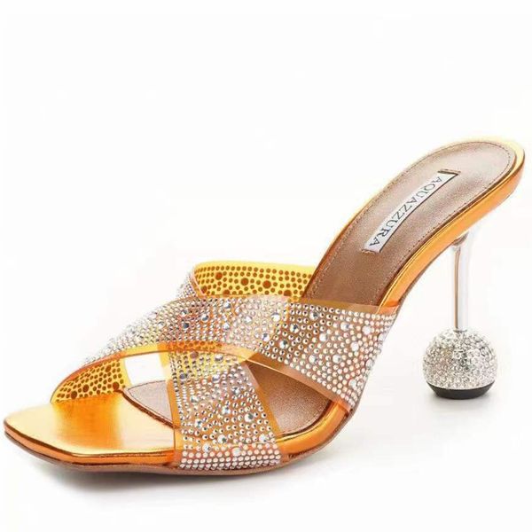summer charms crystal slippers mules women's sandals slide high-heeled shoes rhinestone pu slip sleeve open-toe luxury designer street, Black
summer charms crystal slippers mules women's sandals slide high-heeled shoes rhinestone pu slip sleeve open-toe luxury designer street, Black