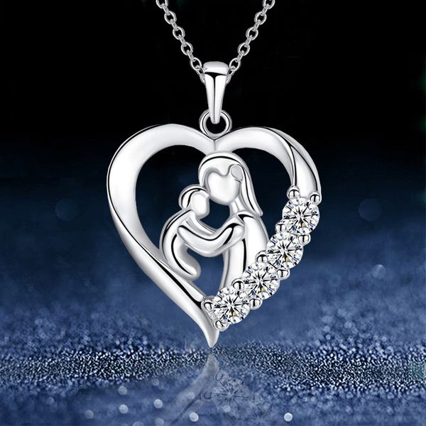 fashion heart mother child necklace animal jewelry gold plated pendant necklaces for women birthday anniversary gift, Silver
fashion heart mother child necklace animal jewelry gold plated pendant necklaces for women birthday anniversary gift, Silver