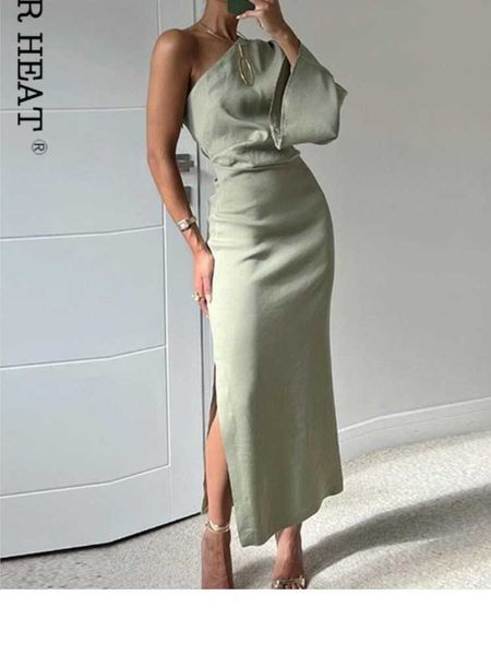 casual dresses single shoulder long sleeve dresses for women 2022 summer solid side slit robe female fashion casual pleated sudress z0216, Black;gray
casual dresses single shoulder long sleeve dresses for women 2022 summer solid side slit robe female fashion casual pleated sudress z0216, Black;gray