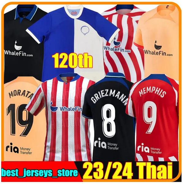 120th soccer jerseys 23/24 joao felix 2023 2024 morata m. llorente correa memphis camiseta football shirt men kids kit griezmann r. de paul, Black;yellow
120th soccer jerseys 23/24 joao felix 2023 2024 morata m. llorente correa memphis camiseta football shirt men kids kit griezmann r. de paul, Black;yellow