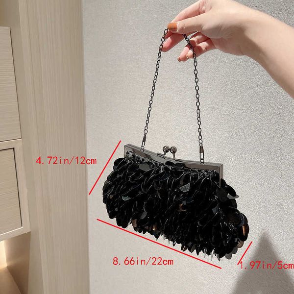 nxy luxury designer handbag bling sequins clutch women shiny crystal evening bag retro long pleated hand bags evening bags 230308 
nxy luxury designer handbag bling sequins clutch women shiny crystal evening bag retro long pleated hand bags evening bags 230308