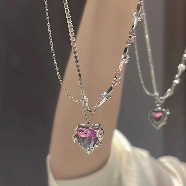 chokers y2k accessories fashion peach heart water drop pendant necklace purple crystal egirl sweet cool clavicle chain aesthetic jewelry y23, Golden;silver
chokers y2k accessories fashion peach heart water drop pendant necklace purple crystal egirl sweet cool clavicle chain aesthetic jewelry y23, Golden;silver