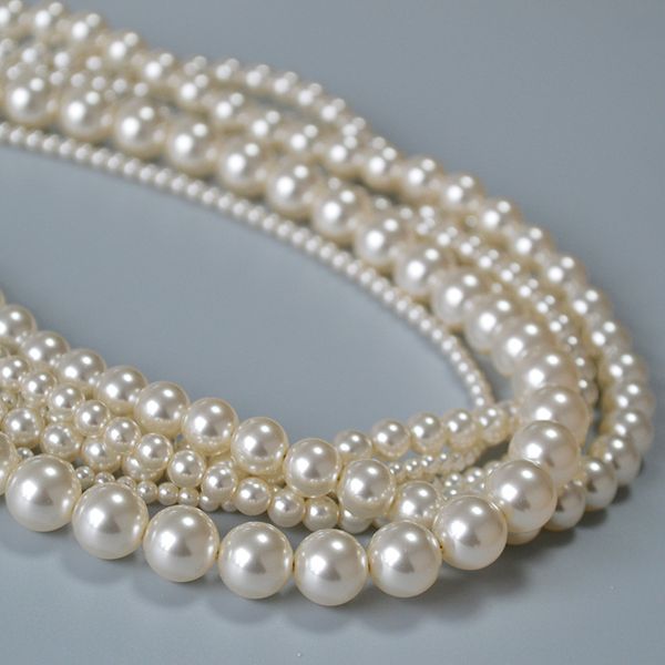 french elegant highlighter imitation shi jia crystal pearl 650 color exquisite soft simple folded strap necklace collarbone chain, Silver
french elegant highlighter imitation shi jia crystal pearl 650 color exquisite soft simple folded strap necklace collarbone chain, Silver