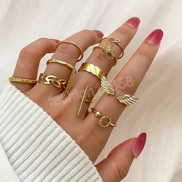 creative rings set for women men hollow flowers wings leaf twisted geometric boho finger ring fashion jewelry gifts, Silver
creative rings set for women men hollow flowers wings leaf twisted geometric boho finger ring fashion jewelry gifts, Silver