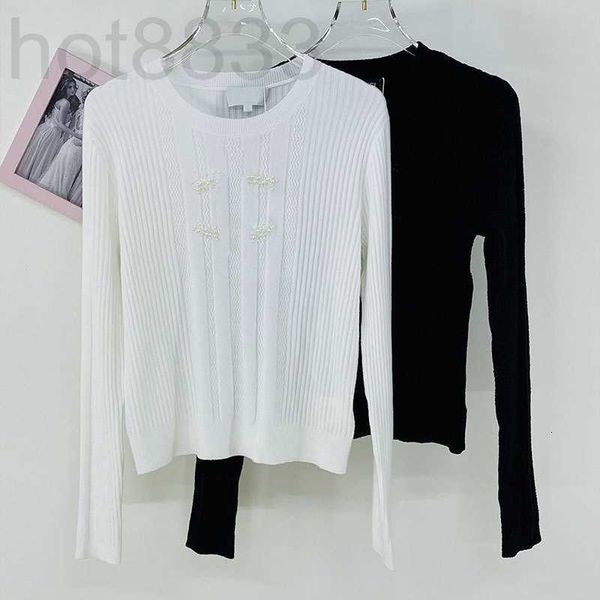 women's knits & tees designer autumn new product fashion temperament stud round neck pullover long sleeve thin section pit stripe sweat, White
women's knits & tees designer autumn new product fashion temperament stud round neck pullover long sleeve thin section pit stripe sweat, White