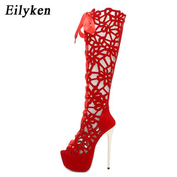 rome style ultra high heels fashion hollow out over the knee boots women peep toe lace-up zip platform shoes sandals 230306, Black
rome style ultra high heels fashion hollow out over the knee boots women peep toe lace-up zip platform shoes sandals 230306, Black