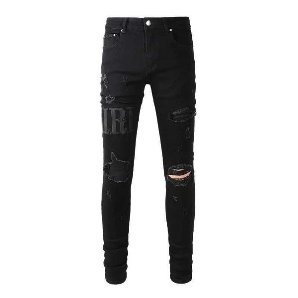 jeans mens am1r1 trousers pants mirri ripped fashion designer brand high street hole patch black letter slim fit men hip hop leisure co pki9, Blue
jeans mens am1r1 trousers pants mirri ripped fashion designer brand high street hole patch black letter slim fit men hip hop leisure co pki9, Blue