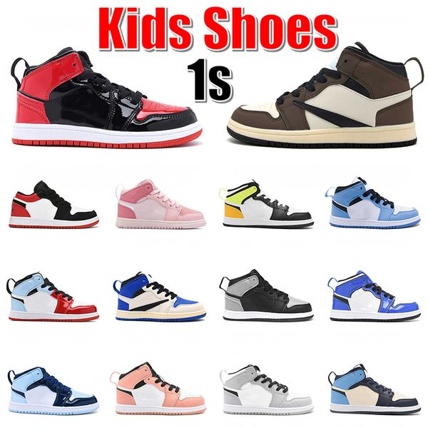 authentic jumpman 1 kids basketball shoes designer 1s youth children toddler boys bred patent ts cactus jack digital pink university blue go, Black
authentic jumpman 1 kids basketball shoes designer 1s youth children toddler boys bred patent ts cactus jack digital pink university blue go, Black