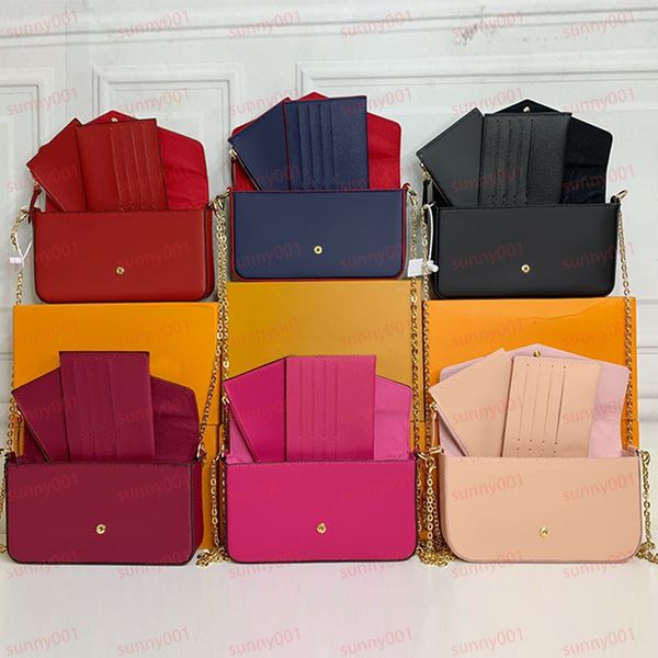 designer wallet removable chain cross body bag embossing flower purse 3 pcs card package luxury messenger wallets fashion all-match ladies p, Red;black
designer wallet removable chain cross body bag embossing flower purse 3 pcs card package luxury messenger wallets fashion all-match ladies p, Red;black