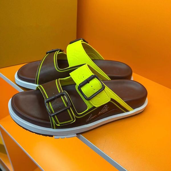 2023--1slippers designer slippers leather sandal slides 2 straps with adjusted gold buckles women summer flip flops size a35-45, Black
2023--1slippers designer slippers leather sandal slides 2 straps with adjusted gold buckles women summer flip flops size a35-45, Black