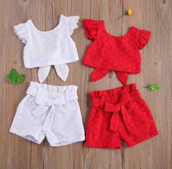 clothing sets children kids summer clothing set jacquard flying sleeve backless t-shirt shorts two-piece suit lace girls clothes set p230315, White
clothing sets children kids summer clothing set jacquard flying sleeve backless t-shirt shorts two-piece suit lace girls clothes set p230315, White