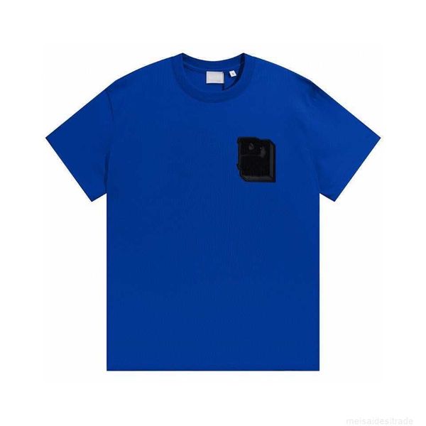 correct b burbry luxury designer 23ss bu 's new embroidery t-shirt loose version of casual high street versatile lovers with same style, White;black
correct b burbry luxury designer 23ss bu 's new embroidery t-shirt loose version of casual high street versatile lovers with same style, White;black