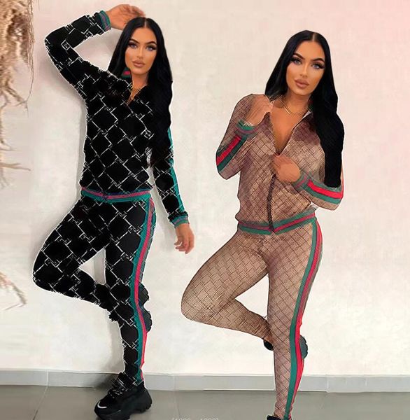 women's two piece pants designer brand sports fashion suit slim fit zipper 2023g autumn winter jacket suit women's suit, White
women's two piece pants designer brand sports fashion suit slim fit zipper 2023g autumn winter jacket suit women's suit, White