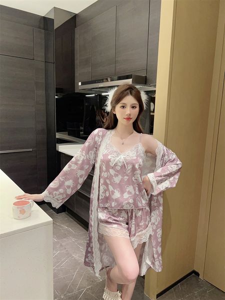 designer fashion bikini swimsuit pajamas womens satin lingerie sleepwear camisole shorts set silk pajama nightwear 3 piece pjs, White;black
designer fashion bikini swimsuit pajamas womens satin lingerie sleepwear camisole shorts set silk pajama nightwear 3 piece pjs, White;black