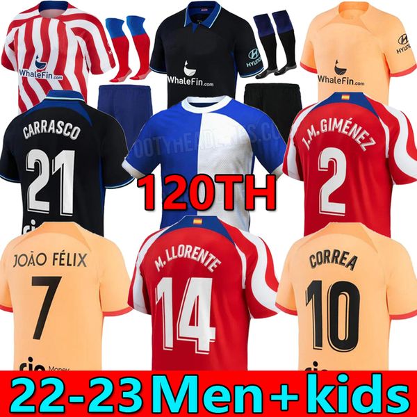 joao felix 22/23 soccer jerseys 2022 2023 m. llorente suarez correa camiseta football shirts men kids kit set griezmann r. de paul cunha car, Black;yellow
joao felix 22/23 soccer jerseys 2022 2023 m. llorente suarez correa camiseta football shirts men kids kit set griezmann r. de paul cunha car, Black;yellow