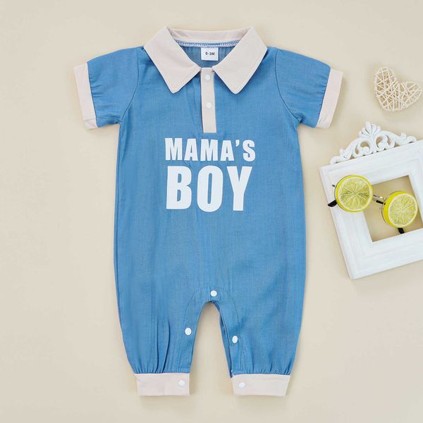 rompers citgeett summer infant baby boys jumpsuit short sleeve turn-down collar letters print casual romper clothes suit l230314, Blue
rompers citgeett summer infant baby boys jumpsuit short sleeve turn-down collar letters print casual romper clothes suit l230314, Blue