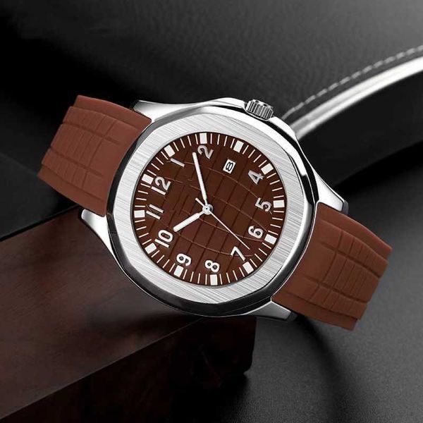 classic men's and women's silicone tape quartz watch of grenade 2303, Slivery;brown
classic men's and women's silicone tape quartz watch of grenade 2303, Slivery;brown