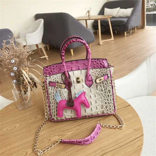 genuine birkin bags julie buys color matching crocodile pattern bone bag for women's leather chain fashion drawstring lock head
genuine birkin bags julie buys color matching crocodile pattern bone bag for women's leather chain fashion drawstring lock head