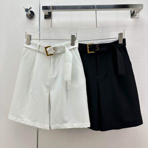 designer womens suit pants summer relaxed knee length formal suit jacket pants temperament with letter waist belt, Black;white
designer womens suit pants summer relaxed knee length formal suit jacket pants temperament with letter waist belt, Black;white