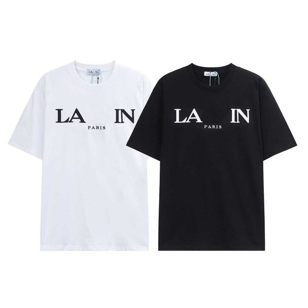designer luxury lanvins classic fashion trend versatile style short sleeve embroidered letter casual t-shirt round neck for men women, Black;brown
designer luxury lanvins classic fashion trend versatile style short sleeve embroidered letter casual t-shirt round neck for men women, Black;brown